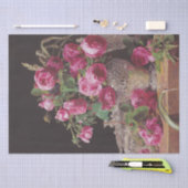 Roze Rozen (door Ferdinand Georg Waldmüller) Tissuepapier (Craft)