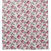 Roze rozen douchegordijn (Voorkant)