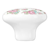 Roze rozen  drager  drager knop (Zijkant)