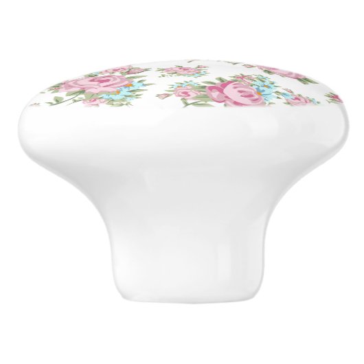 Roze rozen  drager  drager knop (Zijkant)