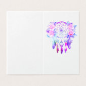 Roze Rozen Dreamcatcher Bloemendromen Kaart (Buitenkant ongevouwen)