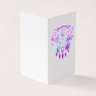 Roze Rozen Dreamcatcher Bloemendromen Kaart