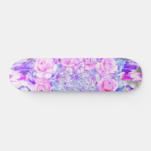 Roze Rozen Dreamcatcher Bloemendromen Persoonlijk Skateboard