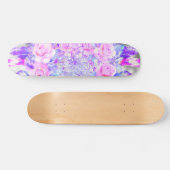 Roze Rozen Dreamcatcher Bloemendromen Persoonlijk Skateboard (Horizontaal)