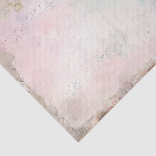 Roze rozen dromerige mist pastel journal papier (Detail)