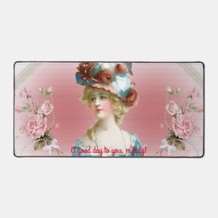  Roze Rozen Edwardian Era Motief Bureaumat