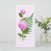Roze Rozen & Een Varentje (Staand voorkant)