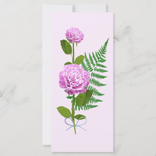 Roze Rozen & Een Varentje (Voorkant)