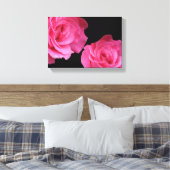  roze rozen Eenvoudige moderne bloemige kunst Canvas Afdruk (Insitu (Slaapkamer))