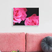  roze rozen Eenvoudige moderne bloemige kunst Canvas Afdruk (Insitu (Woonkamer))