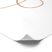 Roze rozen Eerste Heilige Communistische Welkomstt Poster (Hoek)