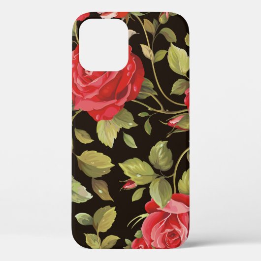 Roze rozen: elegant bloemenpatroon. Case-Mate iPhone case (Achterkant)
