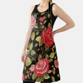 Roze rozen: elegant bloemenpatroon. schort (Insitu)