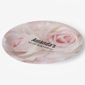  roze rozen Elegant Bouquet Birthday Papieren Bordje (Gekanteld)