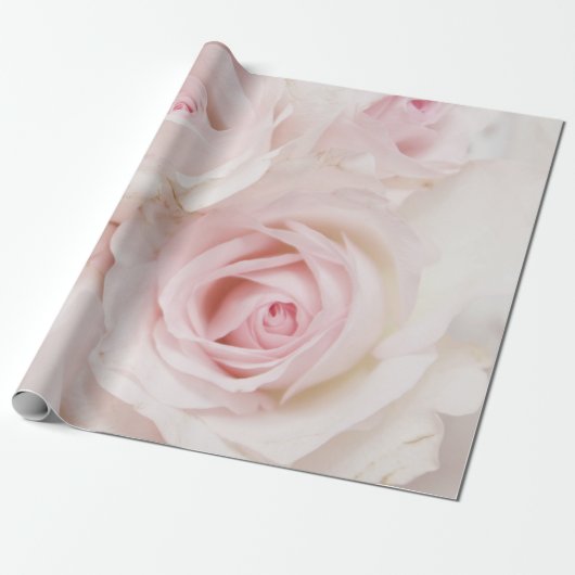  roze rozen Elegant Bouquet Cadeaupapier (Uitgerold)