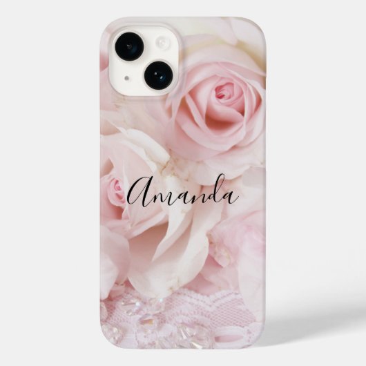  roze rozen Elegant Bouquet Case-Mate iPhone Case (Achterkant)
