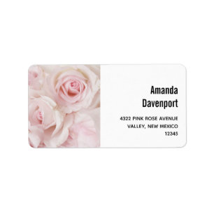  roze rozen Elegant Bouquet Etiket