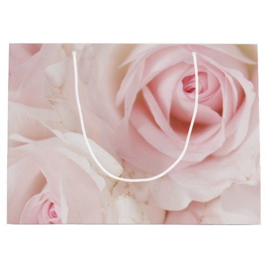  roze rozen Elegant Bouquet Groot Cadeauzakje (Voorkant)