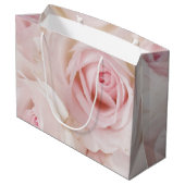  roze rozen Elegant Bouquet Groot Cadeauzakje (Achterkant Gekanteld)