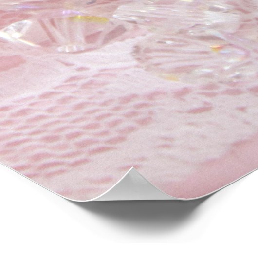  roze rozen Elegant Bouquet Poster (Hoek)