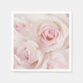  roze rozen Elegant Bouquet Servet (Voorkant)