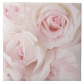  roze rozen Elegant Bouquet Tegeltje (Voorkant)