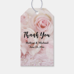  roze rozen Elegant Bouquet Wedding Cadeaulabel