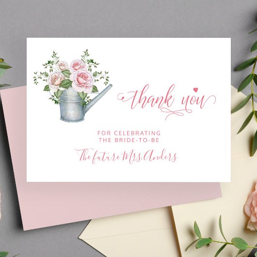 Roze Rozen Elegant vrijgezellenfeest bedankt