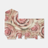 Roze Rozen Elegant Vrijgezellenfeest Shabby Chic Bedankdoosjes (Uitgevouwen)