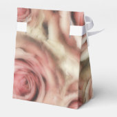 Roze Rozen Elegant Vrijgezellenfeest Shabby Chic Bedankdoosjes (Achterkant)