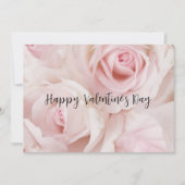 Roze Rozen Elegante Boeket Valentijnsdag Kaart (Voorkant)