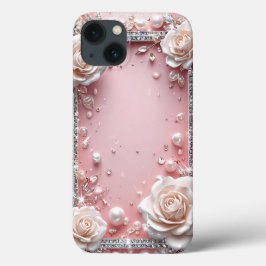 Roze Rozen Elegante Frame Dagelijkse Telefoon Stij Case-Mate iPhone Case