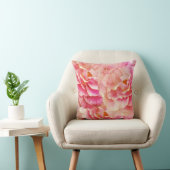 Roze rozen elegante kussen (Stoel)