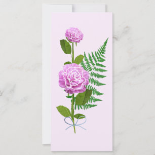 Roze rozen en A Fern