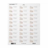 roze rozen en baby's adem etiket (Full Sheet)