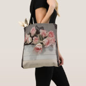Roze rozen en boeken tote bag (Dichtbij)
