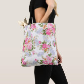 Roze rozen en buisjes tote bag (Dichtbij)