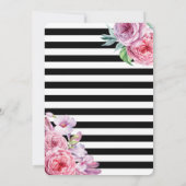 Roze rozen en de Uitnodiging van het huwelijk van  (Achterkant)