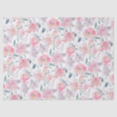 Roze rozen en een patroon met gemengde Waterverf Tissuepapier (Voorkant)