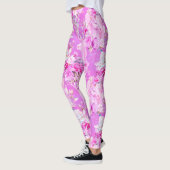 Roze rozen en eenhoorns leggings (Links)