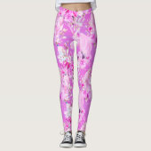 Roze rozen en eenhoorns leggings (Voorkant)