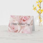 Roze rozen en elegante kant - Moederdag Kaart (Gele Bloem)
