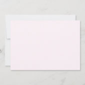 roze rozen en elegante kant save the date (Achterkant)