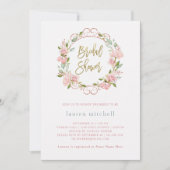 Roze Rozen en Gouden Script | VRIJGEZELLENFEEST Kaart (Voorkant)