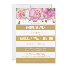 Roze rozen en gouden witte strepen Vrijgezellenfee