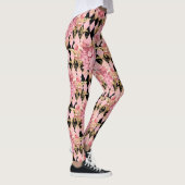 Roze rozen en Harlekijn Leggings (Rechts)