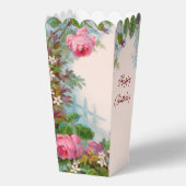 ROZE ROZEN EN JASMINEN Verjaardagsfeestje Bedankdoosjes (Achterkant)