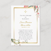 Roze rozen en knoppen Orthodoxe huwelijksgebed Kaa Plaatskaartje (Achterkant)