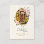 Roze rozen en knoppen Orthodoxe huwelijksgebed Kaa Plaatskaartje (Voorkant)