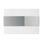 Roze rozen en korstzilverkleurig huwelijk uitnodigingen wikkel (Achterkant Voorbeeld)